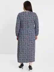 Синий платье женское макси из бамбукового волокна. Производство - Киргизия