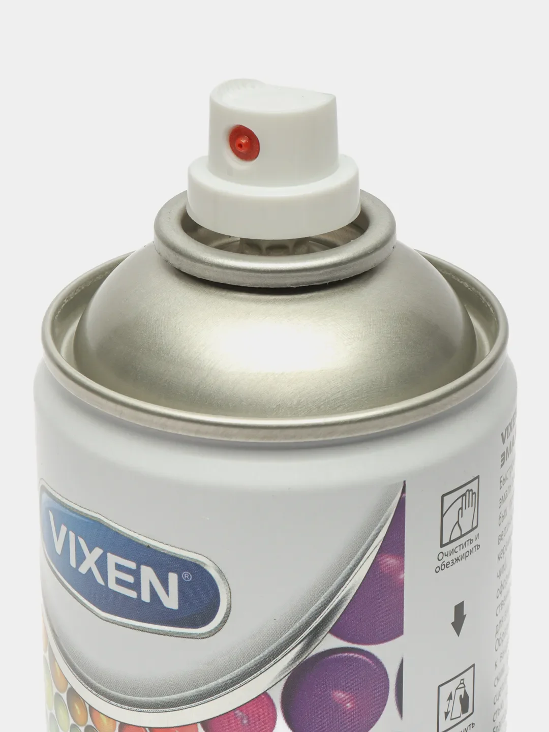 Эмаль акриловая аэрозольная Vixen, Черный янтарь, RAL 9005, 520 мл