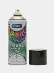 Эмаль акриловая аэрозольная Vixen, Черный янтарь, RAL 9005, 520 мл