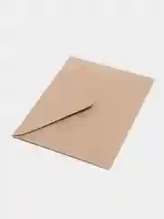 Коричневый крафтовый почтовый конверт