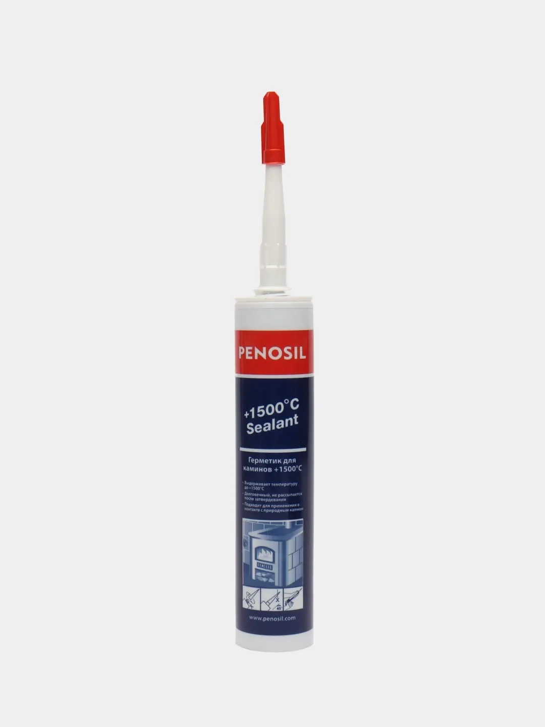 PENOSIL Premium +1500 C Sealant герметик для печей, духовок и каминов, черный, 280 мл
