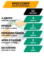 Тёмно-серый шумопоглощающий материал для шумоизоляции автомобиля JUMBO acoustics 15.0, 1 шт., N15001R1