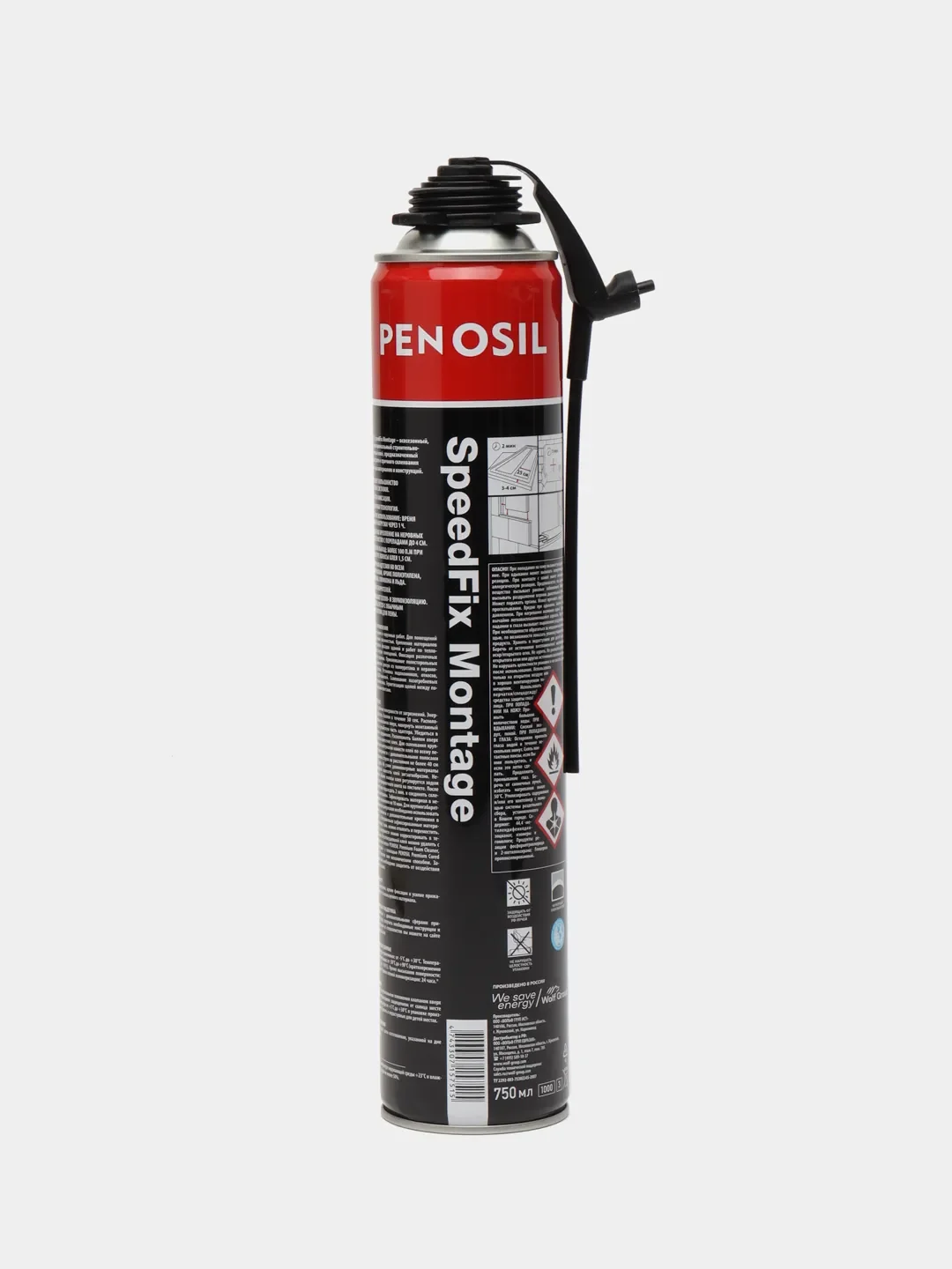 PENOSIL SpeedFix Montage All Season многофункциональная клей-пена, 750 мл,