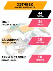 Черный шумоизоляция JUMBO acoustics 3.0 - вибропоглощающий материал, 15 шт., V03015R1