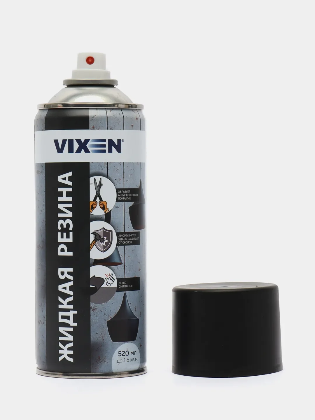 VIXEN Жидкая резина, черная матовая, аэрозоль, 520 мл