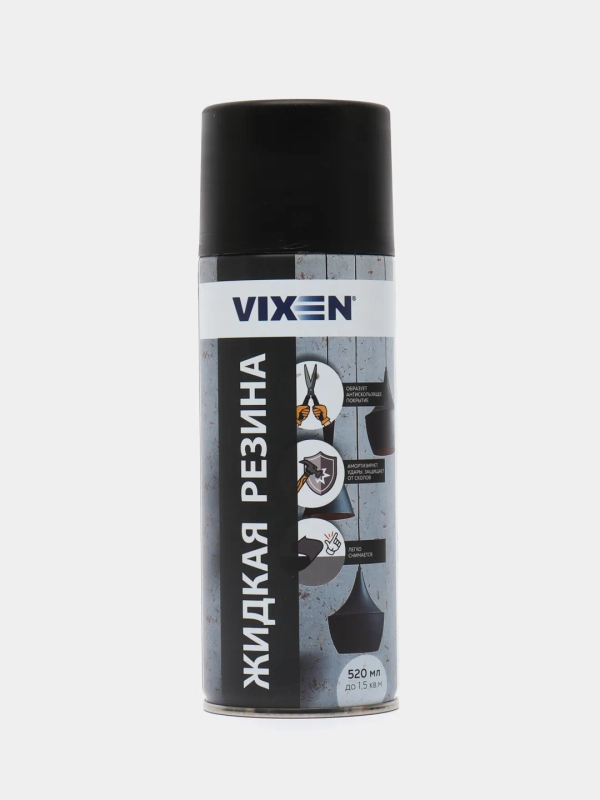 VIXEN Жидкая резина, черная матовая, аэрозоль, 520 мл