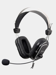 Наушники с микрофоном A4Tech HU-50 черный 2м накладные USB