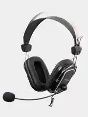 Наушники с микрофоном A4Tech HU-50 черный 2м накладные USB
