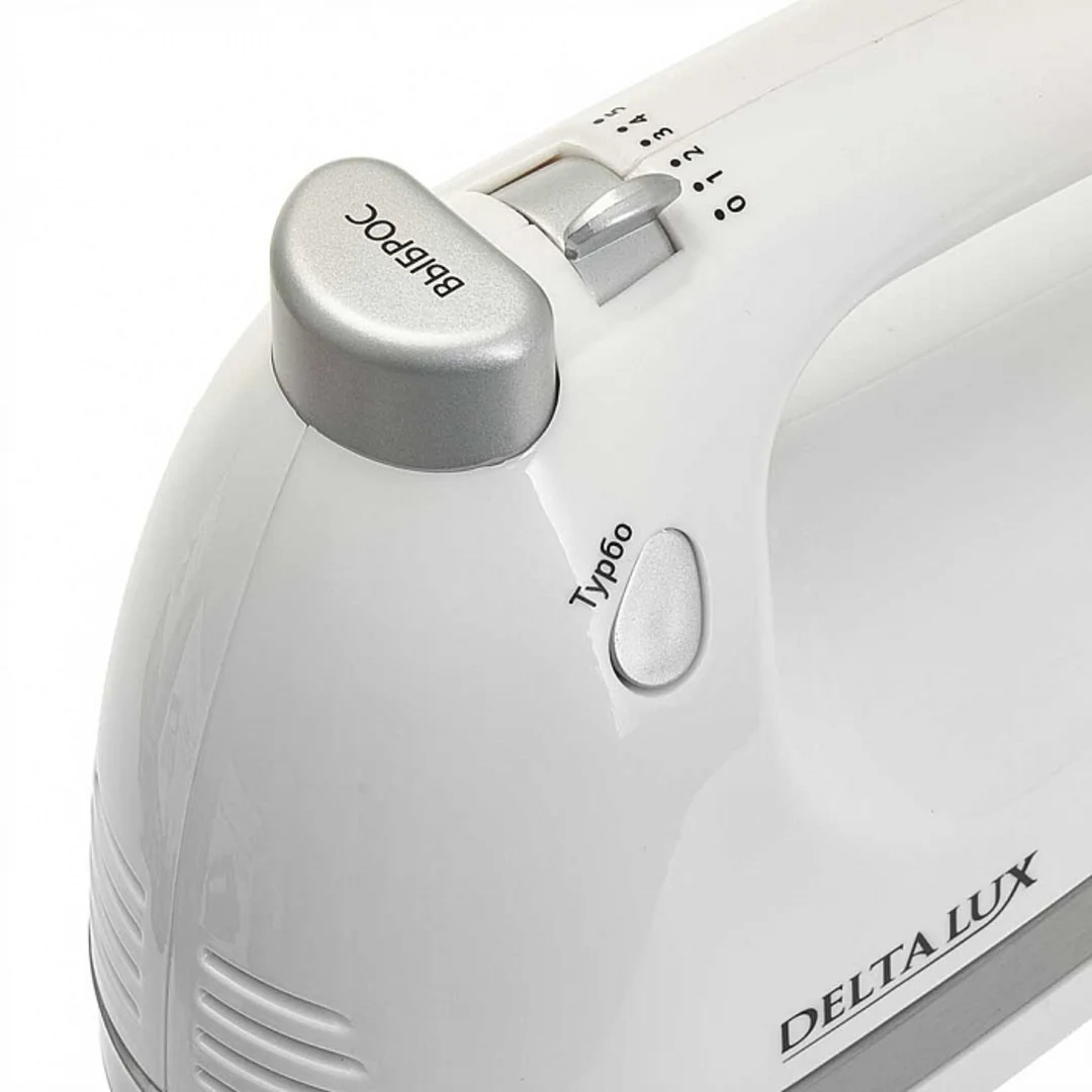 Красный миксер электрический DELTA LUX DE-7705