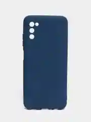 Темно-синий чехол Samsung Galaxy A03s силиконовый