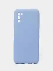 Голубой чехол Samsung Galaxy A03s силиконовый
