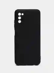 Черный чехол Samsung Galaxy A03s силиконовый
