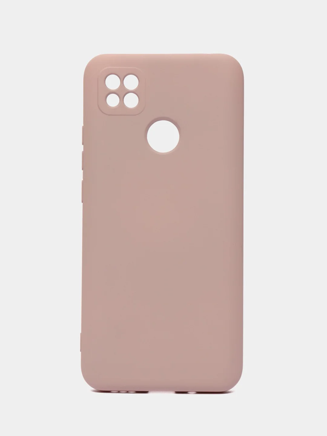Бежевый меланж чехол Silicone Cove Xiaomi Redmi 9C, Redmi 9C NFC, Redmi 10A силиконовый, с закрытым низом