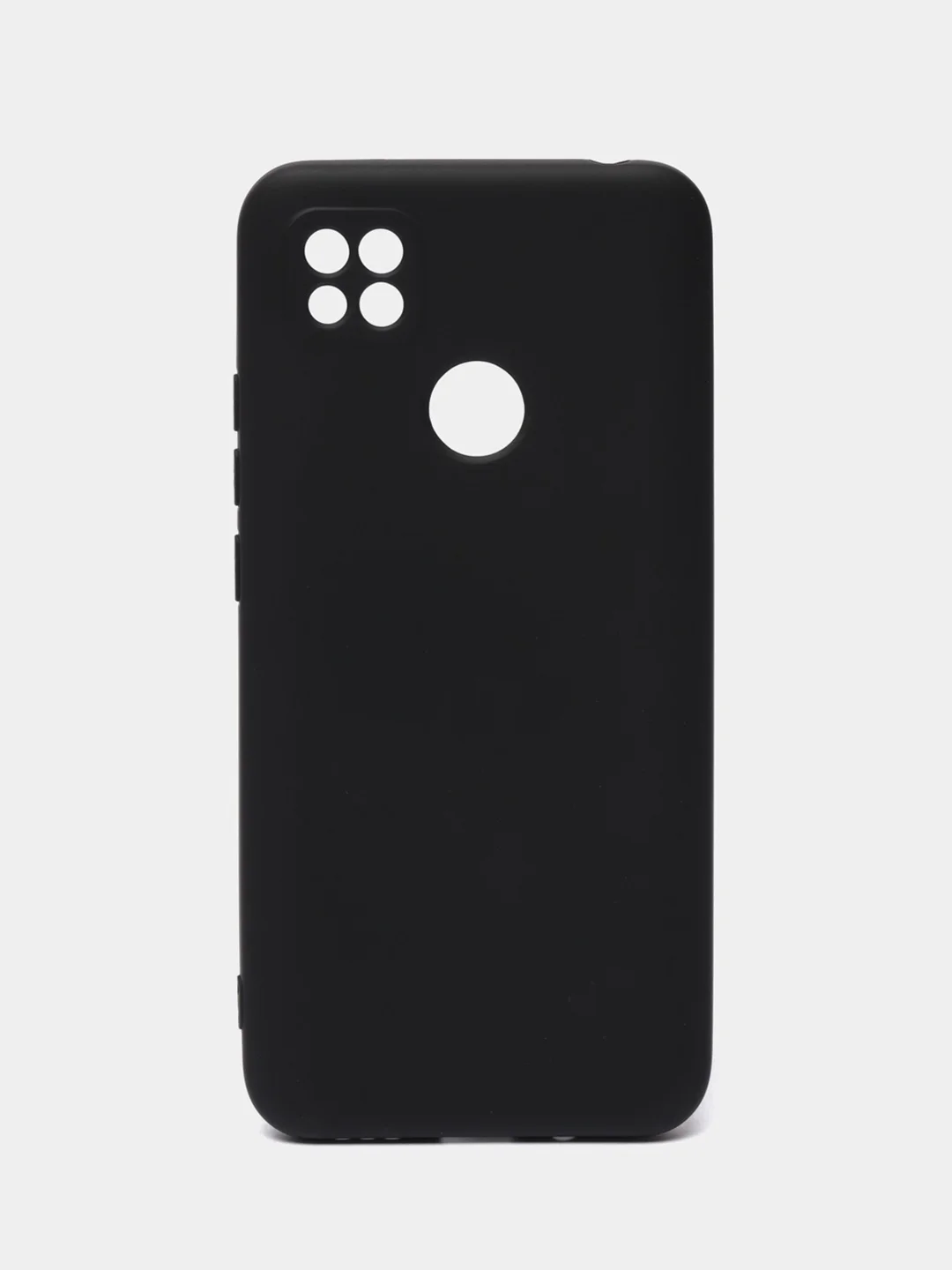 Черный чехол Silicone Cove Xiaomi Redmi 9C, Redmi 9C NFC, Redmi 10A силиконовый, с закрытым низом