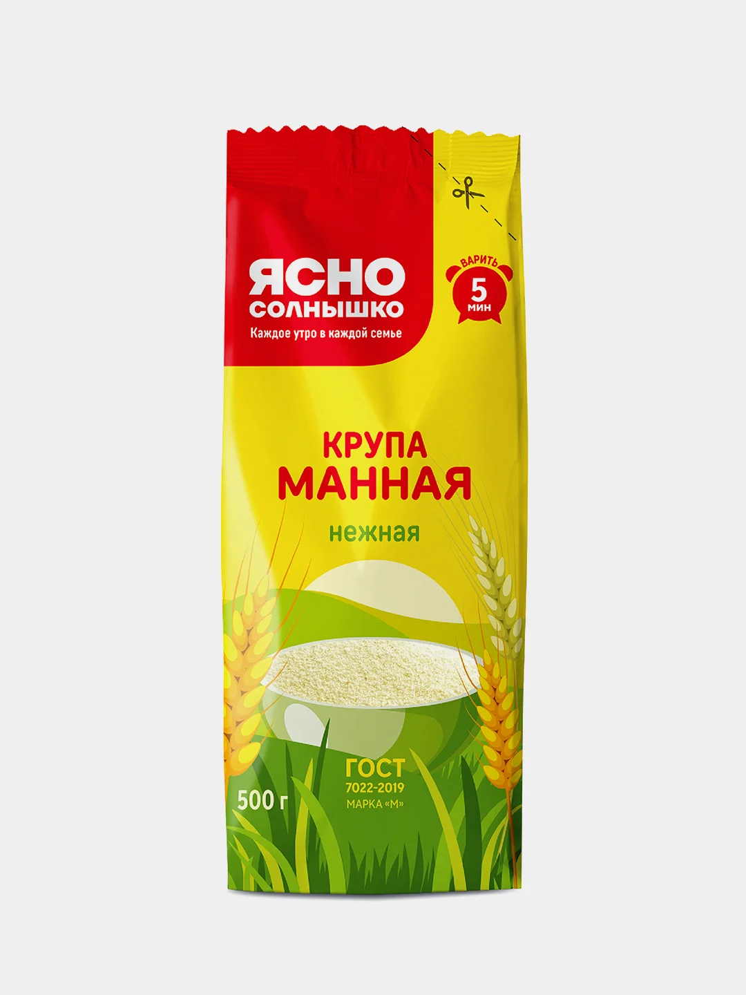 Крупа манная Ясно солнышко, 500 г
