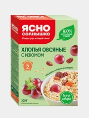 Ясно солнышко Х/О с изюмом // кор. 0,300 кг