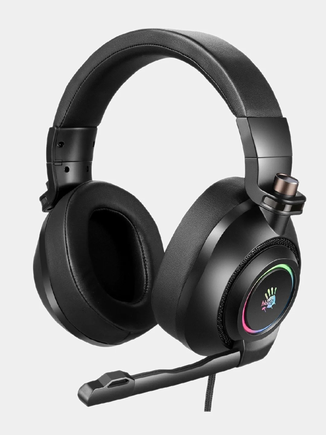 Игровые наушники с микрофоном A4Tech Bloody G580, черные 2м мониторные USB, G580 USB/BLACK