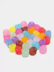 Разноцветный бусины желейные крестики, для плетения сумок, 30 - 1000 шт, 500 грамм