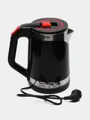 Черный электрический чайник из нержавеющей стали, 1500 Вт, 1.8 л