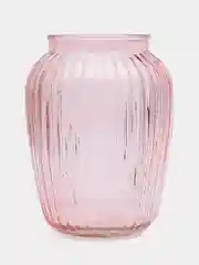Кораллово-розовый ваза стеклянная