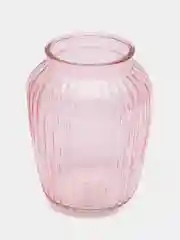 Кораллово-розовый ваза стеклянная