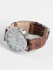 Коричневый мужские часы, кварцевые
