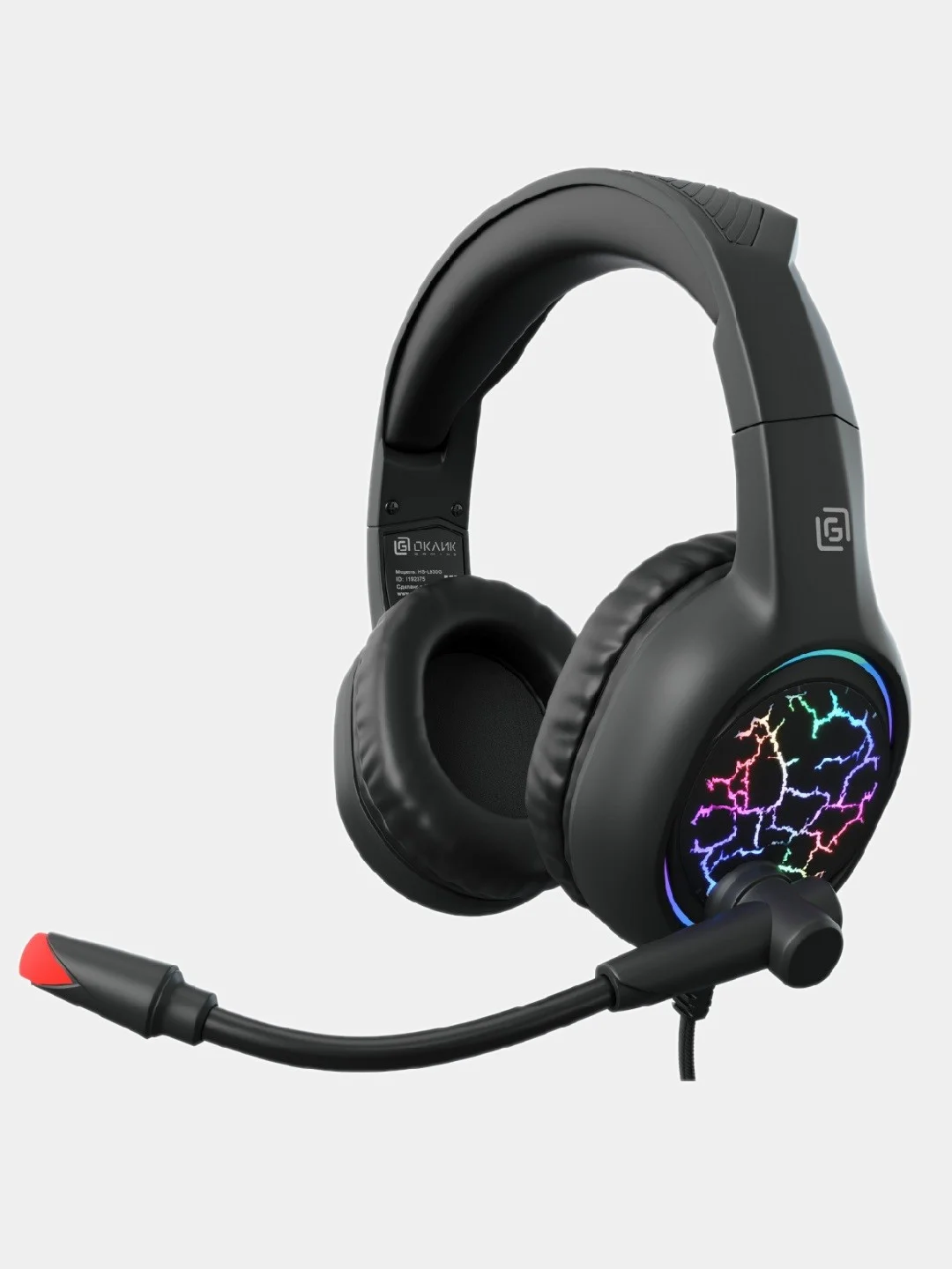 Гарнитура игровая Oklick HS-L930G Snorter, для компьютера, мониторные, черный