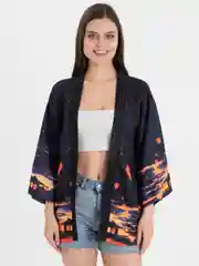 Оранжевый хаори, кимоно