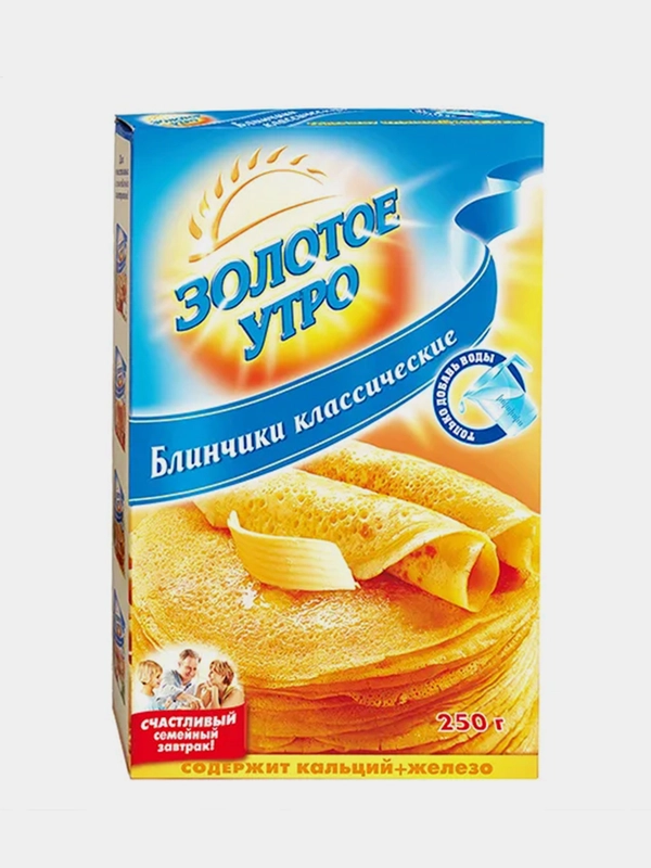 Смесь для выпечки Золотое Утро "Блинчики классические", 250г