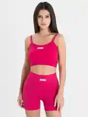 Розовый костюм женский спортивный: топ и шорты