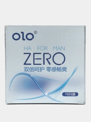Презервативы 10 штук, ультратонкие 0,01мм гладкие, натуральный латекс OLO ZERO