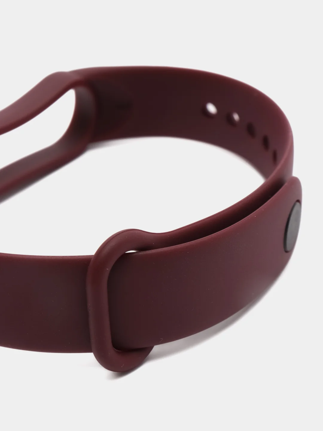 Багровый силиконовый ремешок для фитнес-браслета Xiaomi Mi Band 5 (Ми Бэнд 5)/Mi Band 6 (Ми Бэнд 6)