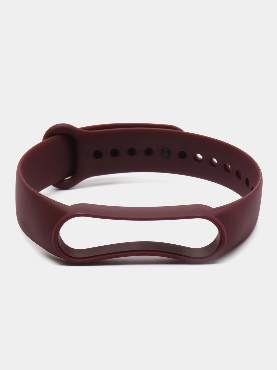 Багровый силиконовый ремешок для фитнес-браслета Xiaomi Mi Band 5 (Ми Бэнд 5)/Mi Band 6 (Ми Бэнд 6)