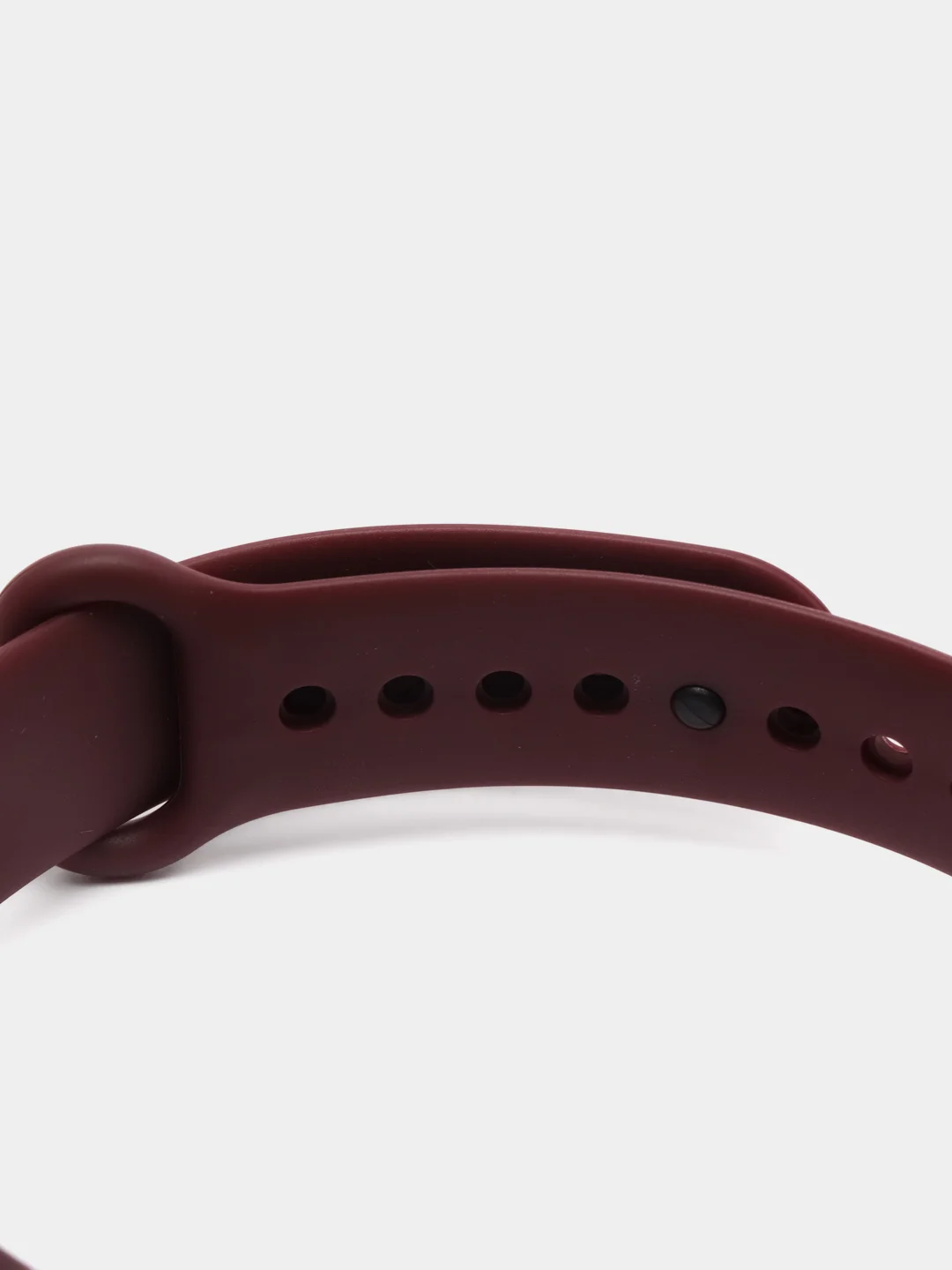 Багровый силиконовый ремешок для фитнес-браслета Xiaomi Mi Band 5 (Ми Бэнд 5)/Mi Band 6 (Ми Бэнд 6)