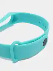 Бирюзовый ремешок Xiaomi Mi Band 3/4 для фитнес браслета (Ми Бэнд 3, Ми Бэнд 4) силиконовый