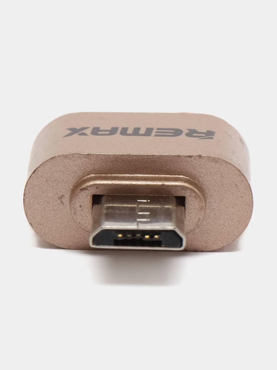 Золотой переходник Remax OTG с USB на micro-USB, USB 2.0
