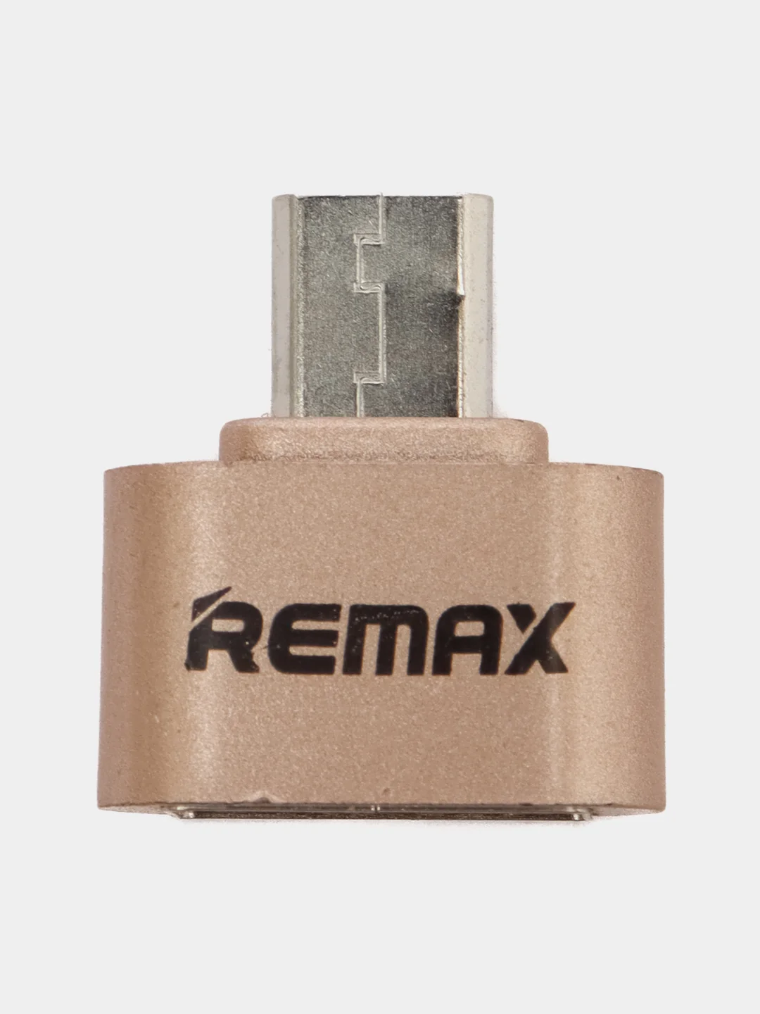 Золотой переходник Remax OTG с USB на micro-USB, USB 2.0