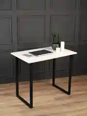 Белый стол лофт