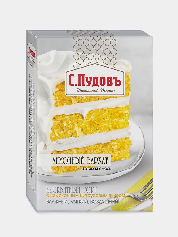 Смесь для выпечки С.Пудовъ Торт "Лимонный бархат", 400г