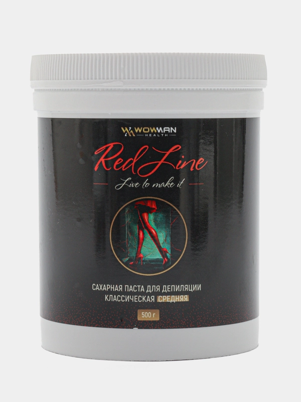 Сахарная паста для шугаринга и депиляции классическая средняя WowMan REDLine Sugar 500
