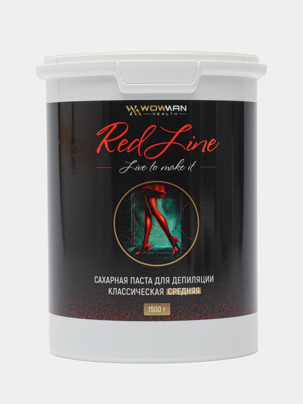 Сахарная паста для шугаринга и депиляции, классическая, WowMan REDLine Sugar, 1500 г
