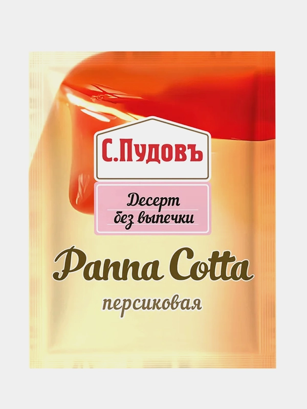 Смесь для приготовления десерта С.Пудовъ "Панна Котта персиковая", 70г