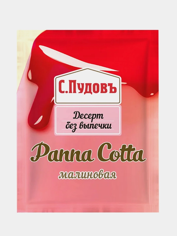 Смесь для приготовления десерта С.Пудовъ "Панна Котта малиновая", 70г