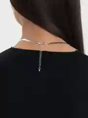 Серебряный чокер на шею на Новый год