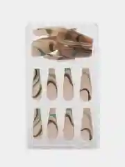 Накладные ногти длинные(24 шт+ клей+ клеевые стикеры 24 шт)