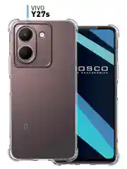 Прозрачный противоударный чехол для Vivo Y27s силиконовый ROSCO с усиленными углами и защитой камер
