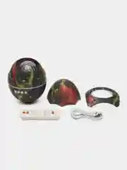 Серый ночник-проектор с аккумулятором, звездное сияние неба "Яйцо дракона", подарок на Новый год