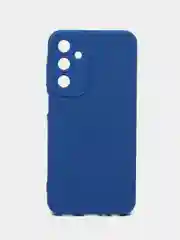 Синий силиконовый чехол  Samsung Galaxy A25 (Самсунг Галакси А25) с защитой камер