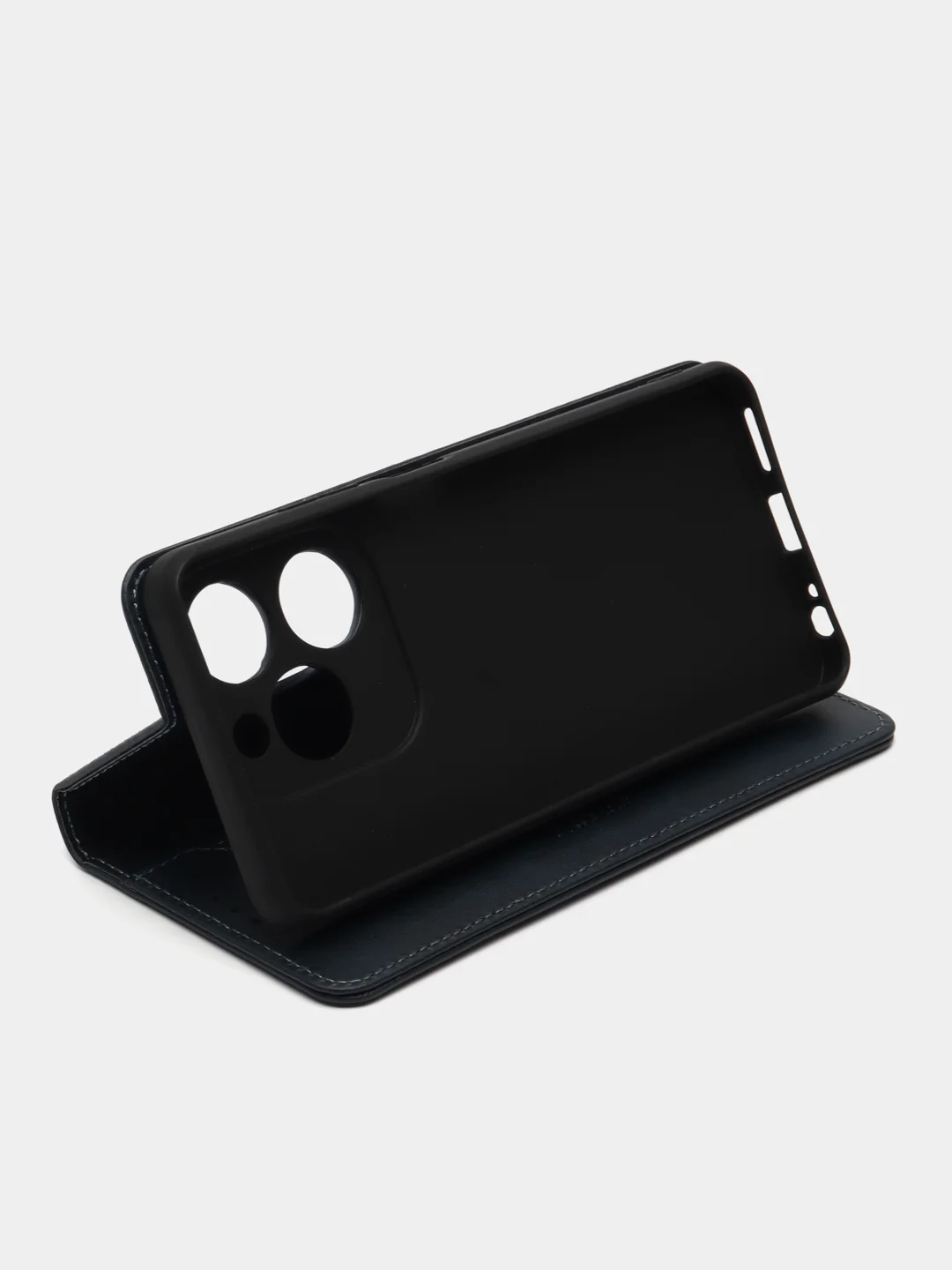 Синий чехол-книжка GO для Tecno Spark GO 2024 (Техно Спарк Го 2024) из искусственной кожи
