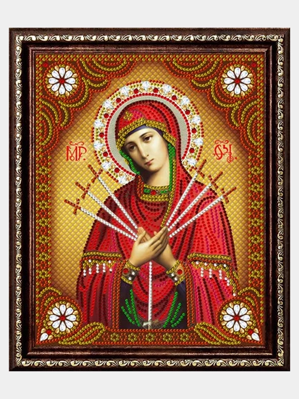 Алмазная мозаика "Иконы", 27 х 33 см, на подрамнике